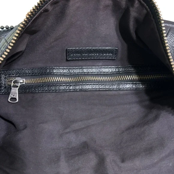 John Varvatos Dark Leather Duffel Bag - Picture 13 of 15